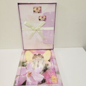 Vtg Kathleen Francour Flitterbyes Boxed Stationary Purple Sheets Env Stickers